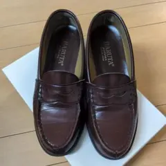 HARUTA ダークブラウン ローファー メンズ レディース 24.5 靴 学生