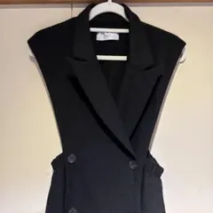 Sych ブラック ジレ、ベスト、ワンピース