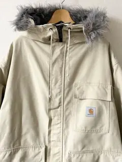 【希少】カーハート　シベリアンパーカー　アメリカ製 USA製 80s Carhartt Siberian Parka 紺 L カーハート シベリアン