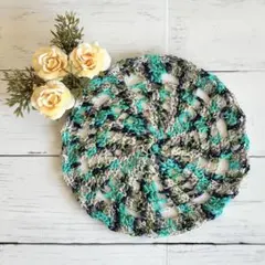 ドイリー　小物マット　かぎ針編み　ハンドメイド