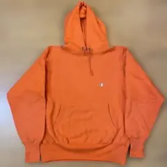 極上 オレンジ パーカー チャンピオン リバースウィーブ USA製 ビンテージ