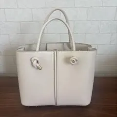 【ZARA ザラ】2way ショルダーバッグ 白　ホワイトのサムネイル