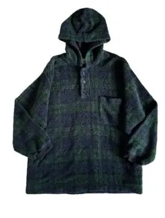 old gap フリース　パーカー　チェック