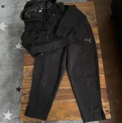 PUMA プーマ　スウェット　パイルウエアセット　黒