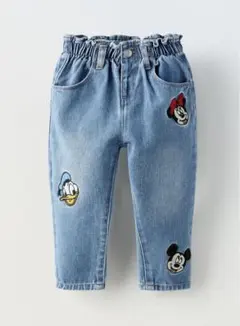 ザラ ベビー ディズニー ミッキー ミニー デニム パンツ