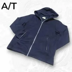 美品】A.T アツロウ タヤマ シャツレイヤード風ジップアップパーカー 