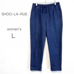 【SHOO-LA-RUE】パンツ デニム イージー テーパード L ネイビー