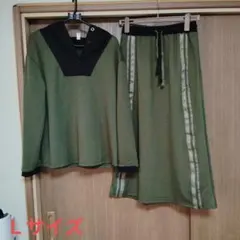 Lサイズ オリーブグリーン セットアップ