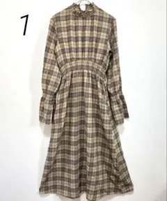 MOUSSY マウジー チェックギャザードレス マキシワンピース 1