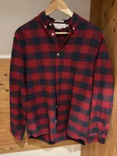 H&M 赤チェック 長袖シャツ