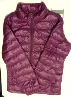 ユニクロ キッズ ダウンジャケット パープル　中綿　ウルトラライトダウン