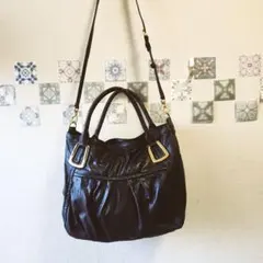 00's Archive Leather Shoulder Bag Y2K