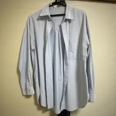GU ライトブルー 長袖シャツ Mサイズ