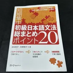 初級日本語文法総まとめポイント20 : 短期集中