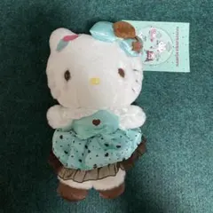 ハローキティ　チョコミントデザインシリーズ　マスコットホルダー