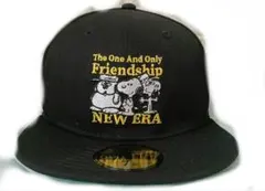 NEW ERA スヌーピー キャップ 　ワッペン追加　サイズ57.7cm