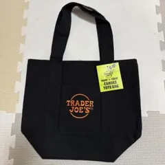 TRADER JOE'S ブラック ミニトートバッグ