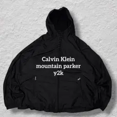 Calvin Klein フリースライナー マウンテンパーカー XL 黒 テックのサムネイル