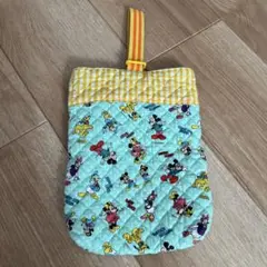 ミッキー シューズバッグ キルティング
