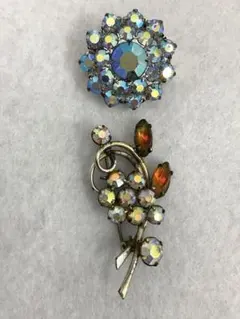 23.312【ブローチ】ヴィンテージ　アンティーク　アクセサリー