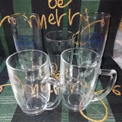 ☆即発送☆♡丁寧梱包♡ジョッキ 2個 タンブラー3個　計5個セット