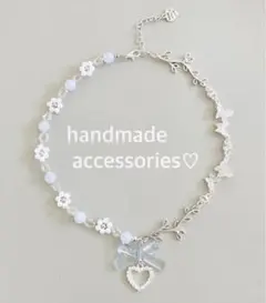 フラワー蝶々ネックレスフェアリーグランジウイッシュコア森ガールバレエコア