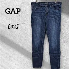 GAP 【32】スキニーデニム REGULAR ダークブルー デニム スキニー