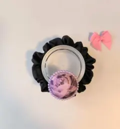 【リバティ】パールでクルッと1周シュシュ