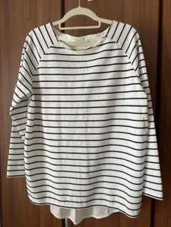 earth music&ecology ストライプ長袖トップス