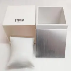 【未使用・訳あり】STORM LONDON ケースのみ シルバー×ホワイト