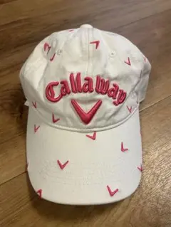 Callaway キャップ ホワイト ピンク FR