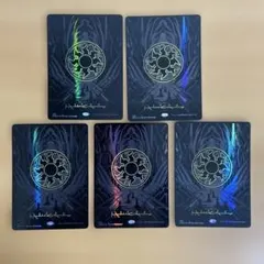 mtg オイルスリック土地　各種10枚セット MTG オイルスリック 基本土地 各10枚 計50枚 foil