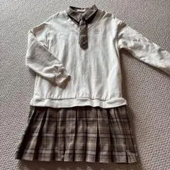 レゾピアノ　junior Ｌ　ネクタイ付きドッキングワンピース　160