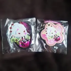 鬼滅の刃 ゆらふわ アクリルマスコット ウッドチャーム 和菓子 猗窩座