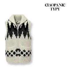 CIAOPANIC TYPY ニットベストノルディック柄 レディースONEジップ