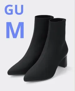 GU ポインテッドニットブーツ　Mサイズ　黒