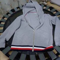 TOMMYグレー フルジップ パーカー