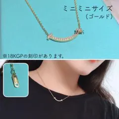 金アレ対応、オリジナル品です♪ ♡キラキラTスマイル ミニミニネックレス♡ G