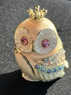 【ジュエリーボックス】 フクロウ 梟 ★ジュエリーボックス ★不苦労❸