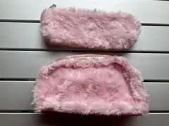 玫瑰粉色 零錢包 小物收納包 化妝包 筆袋 收納 2件組