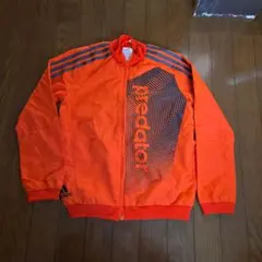 adidas アディダス　ウィンドブレーカー 子供用　サイズ140 オレンジ