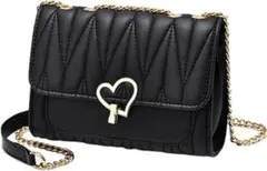 ショルダーバッグ ポシェット 斜めがけ おしゃれ 可愛い チェーン PUレザー