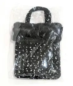 Rene ルネ ツイード フェイクファー ハンドバッグ ノベルティ