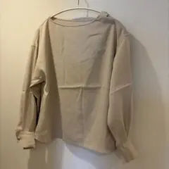 ベージュ 長袖 トップス カットソー