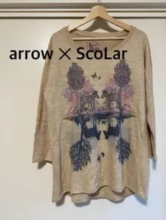 arrow × ScoLaR アロー　スカラー　長袖トップス　ニット　ベージュ