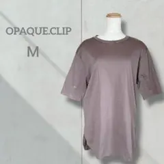 【オペークドットクリップ】Tシャツ カットソー Ｍ 綿 半袖 レディース 半袖