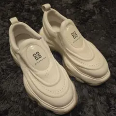 23S/S GIVENCHY / ジバンシー 厚底スニーカー 40 白 新品同様