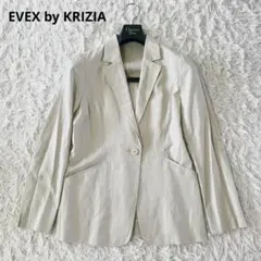EVEX by KRIZIA リネン麻混合 1つボタン 薄手 ジャケット