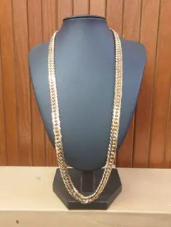 喜平ネックレス　6面ダブル　 K18　55cm　約111g　中折シングル　造幣局