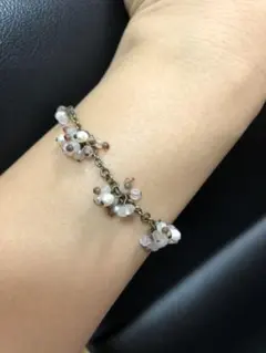 ハンドメイド　ビーズブレスレット